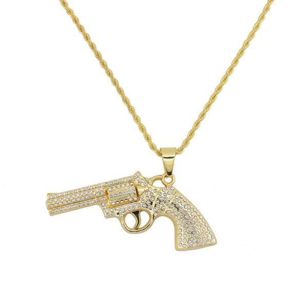 fashion revolver gun pendant necklaces women men hip hop jewelry steampunk bling rhinestone gold chain brother year gift, Silver
fashion revolver gun pendant necklaces women men hip hop jewelry steampunk bling rhinestone gold chain brother year gift, Silver