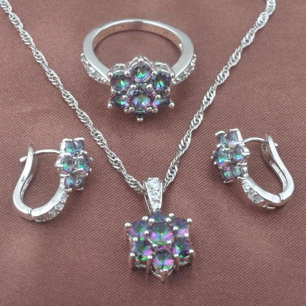 earrings & necklace band multicolor rainbow zirconia jewelry set for women wedding silver color ring and tz0582
earrings & necklace band multicolor rainbow zirconia jewelry set for women wedding silver color ring and tz0582