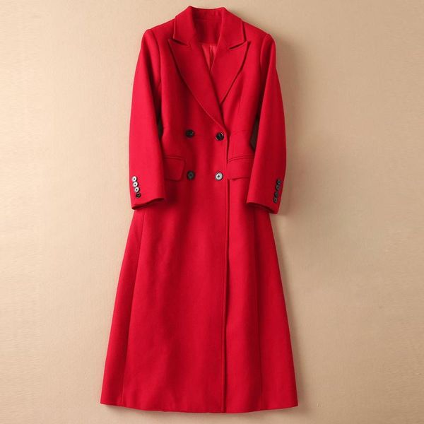 women's trench coats red roosarosee fashion spring autumn women turn-down collar long sleeve double breasted black split outwear female, Tan;black
women's trench coats red roosarosee fashion spring autumn women turn-down collar long sleeve double breasted black split outwear female, Tan;black