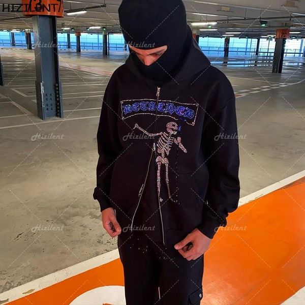 men's hoodies & sweatshirts y2k rhinestone skull emo sweatshirt harajuku gothic oversized hoodie grunge hip hop clothes zip hooded, Black
men's hoodies & sweatshirts y2k rhinestone skull emo sweatshirt harajuku gothic oversized hoodie grunge hip hop clothes zip hooded, Black