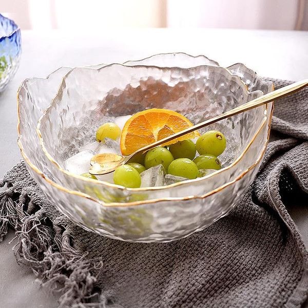 nordic style salad bowl golden edge hammer eye pattern household fruit vegetable medium large glass tea dishwash bowls
nordic style salad bowl golden edge hammer eye pattern household fruit vegetable medium large glass tea dishwash bowls