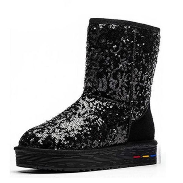 boots genuine leather plush cotton women's sequins cowhide warm snow winter shoes 2021 35-40, Black
boots genuine leather plush cotton women's sequins cowhide warm snow winter shoes 2021 35-40, Black