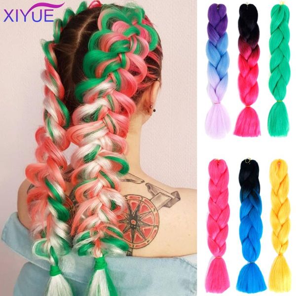 human ponytails xiyue jumbo braids long ombre synthetic braiding hair blonde pink blue grey extensions african, Black
human ponytails xiyue jumbo braids long ombre synthetic braiding hair blonde pink blue grey extensions african, Black