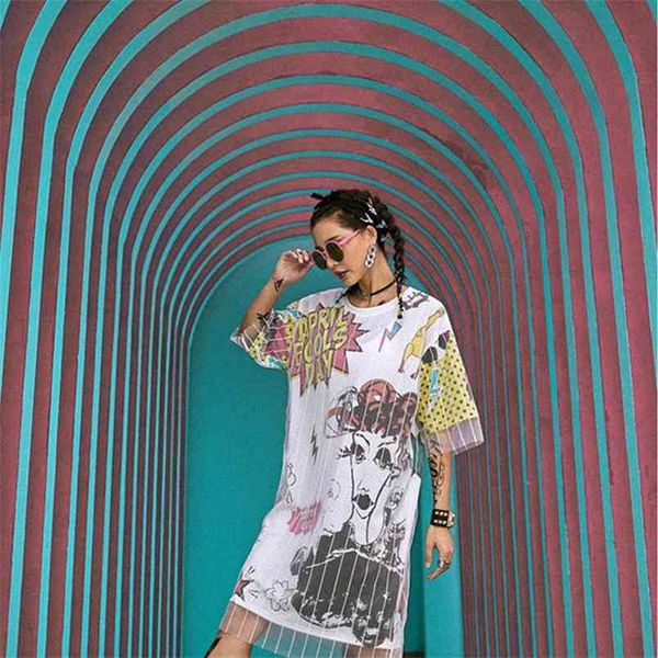 summer women's hip-hop dress brand large size fake two-piece mesh t-shirt female retro heads princess gd296 210506, Black;gray
summer women's hip-hop dress brand large size fake two-piece mesh t-shirt female retro heads princess gd296 210506, Black;gray