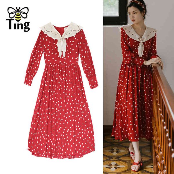 victrorian vintage polka dot print red midi long dress sailor collar embroidery women summer casual clothes outfit 210513, Black;gray
victrorian vintage polka dot print red midi long dress sailor collar embroidery women summer casual clothes outfit 210513, Black;gray