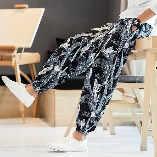 men's pants men fashion print haren vintage mens chinese style jogging male loose trousers large size 5xl, Black
men's pants men fashion print haren vintage mens chinese style jogging male loose trousers large size 5xl, Black