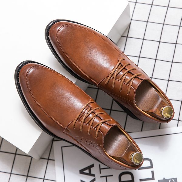 men's busins drs leather sho 2021 men's korean version trend british pointed spring and summer bridegroom soft soled, Black
men's busins drs leather sho 2021 men's korean version trend british pointed spring and summer bridegroom soft soled, Black