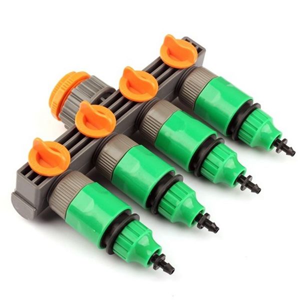 watering equipments abs 4 ways faucet splitter adaptor+4pcs 8/11 or 4/7mm hose quick connectors garden plants drip irrigation water tap fitt
watering equipments abs 4 ways faucet splitter adaptor+4pcs 8/11 or 4/7mm hose quick connectors garden plants drip irrigation water tap fitt