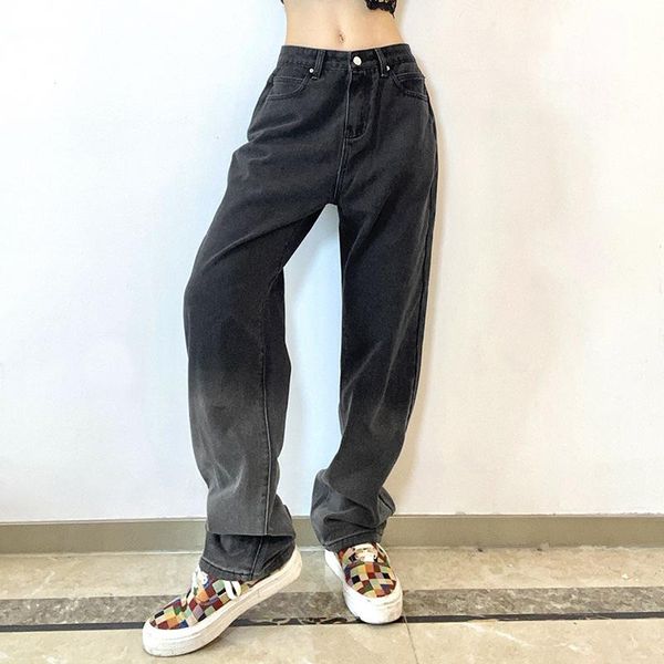 women's pants & capris cotton gradient jeans panelled wide leg zip trousers women autumn casual y2k straight vintage streetwear, Black;white
women's pants & capris cotton gradient jeans panelled wide leg zip trousers women autumn casual y2k straight vintage streetwear, Black;white