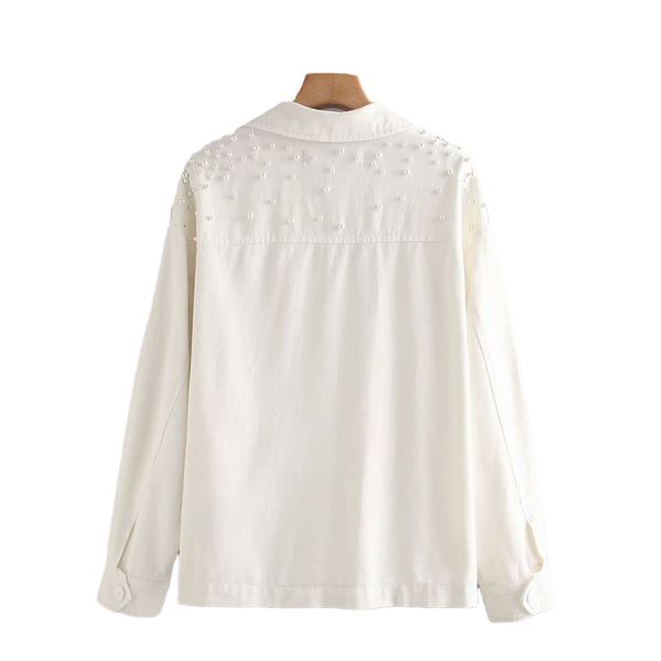 jackets pearl-embellished single-breasted double-pocket long-sleeved cotton chic women's jacket lapel tooling beaded female coat, Black;brown
jackets pearl-embellished single-breasted double-pocket long-sleeved cotton chic women's jacket lapel tooling beaded female coat, Black;brown