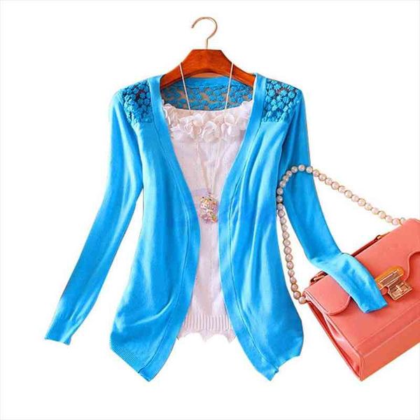 women knitted cardigan sweater women candy color knitwear hollow lace sweater long sleeve slim thin lace hollow out jacket, White;black
women knitted cardigan sweater women candy color knitwear hollow lace sweater long sleeve slim thin lace hollow out jacket, White;black