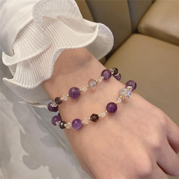 beaded, strands design bracelet casual style retro summer double circle temperament jewelry, Black
beaded, strands design bracelet casual style retro summer double circle temperament jewelry, Black