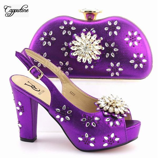 dress shoes beautiful purple with stones high heel pump and purse bag set for wedding/party a233, height 11cm, Black
dress shoes beautiful purple with stones high heel pump and purse bag set for wedding/party a233, height 11cm, Black