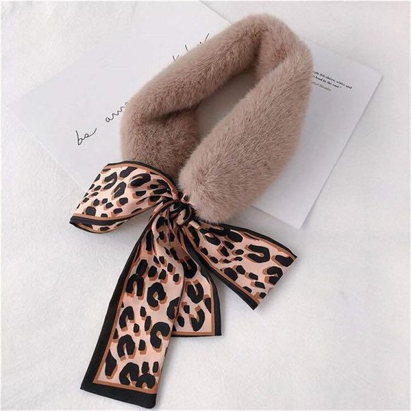 hats, scarves & gloves sets korean winter fake collar versatile imitation hair female leopard ribbon warm long scarf, Blue;gray
hats, scarves & gloves sets korean winter fake collar versatile imitation hair female leopard ribbon warm long scarf, Blue;gray