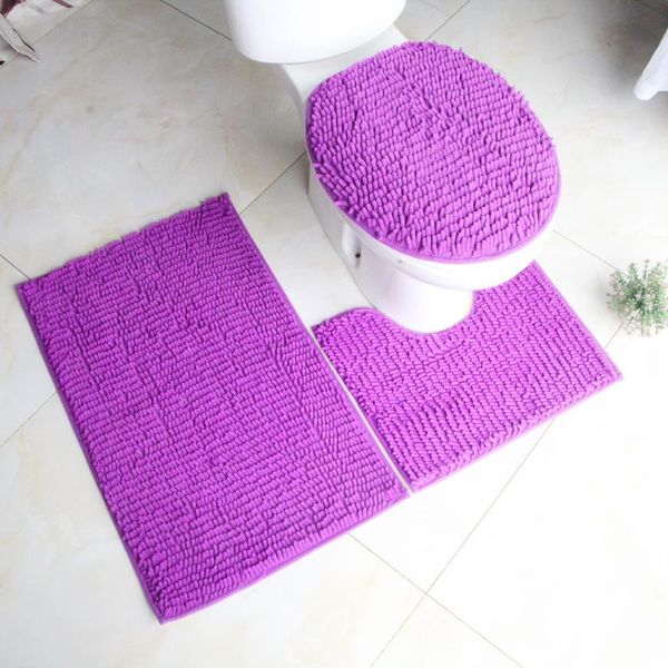 bath mats 3pcs/set chenille mat anti slip carpet for toilet bathroom rugs shower floor solid color washable water absorbent pads
bath mats 3pcs/set chenille mat anti slip carpet for toilet bathroom rugs shower floor solid color washable water absorbent pads
