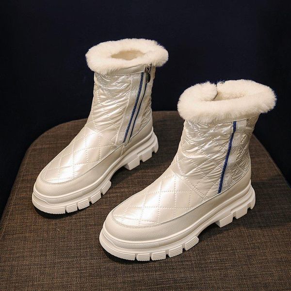 boots fashion warm female women shoes platform snow winter comfortable fur plush white botas plataforma mujer, Black
boots fashion warm female women shoes platform snow winter comfortable fur plush white botas plataforma mujer, Black