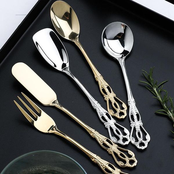 dinnerware sets retro hollow carved teaspoon stainless steel coffee spoon cake fork dessert snack scoop ice cream spoons home kitchen tablew
dinnerware sets retro hollow carved teaspoon stainless steel coffee spoon cake fork dessert snack scoop ice cream spoons home kitchen tablew