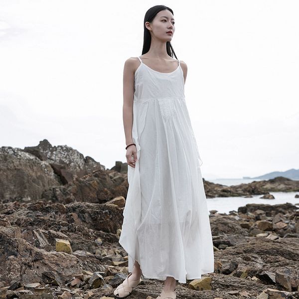 johnature women dress cotton linen o-neck dress vintage summer solid color irregular patchwork suspender dress 210521, Black;gray
johnature women dress cotton linen o-neck dress vintage summer solid color irregular patchwork suspender dress 210521, Black;gray