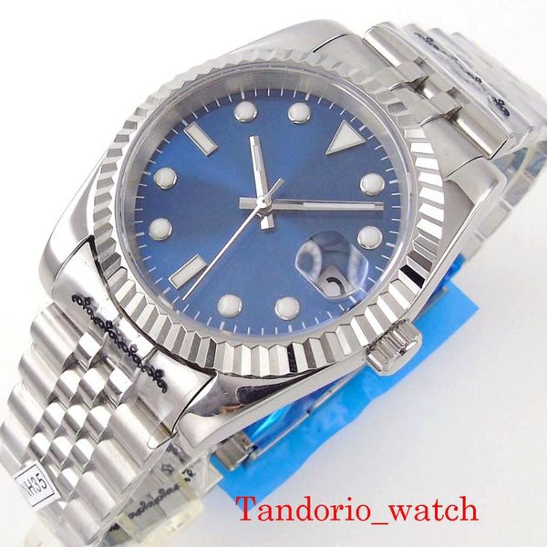 wristwatches bliger 36mm/39mm 24 jewels nh35 miyota 8215 automatic men's watch sterile blue dial sapphire glass luminous marks fluted b, Slivery;brown
wristwatches bliger 36mm/39mm 24 jewels nh35 miyota 8215 automatic men's watch sterile blue dial sapphire glass luminous marks fluted b, Slivery;brown