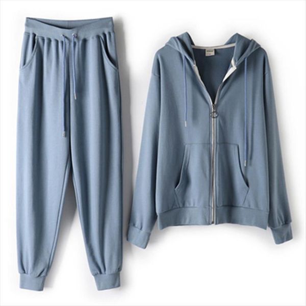 spring and autumn zipper women tracksuits hooded sweater two piece loose net red sports casual suit leggings, Gray
spring and autumn zipper women tracksuits hooded sweater two piece loose net red sports casual suit leggings, Gray