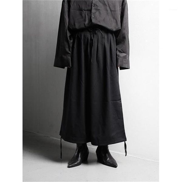 men's pants men spring and autumn casual wide leg japanese solid color fashion trend loose large size nine minutes trouser skirt, Black
men's pants men spring and autumn casual wide leg japanese solid color fashion trend loose large size nine minutes trouser skirt, Black