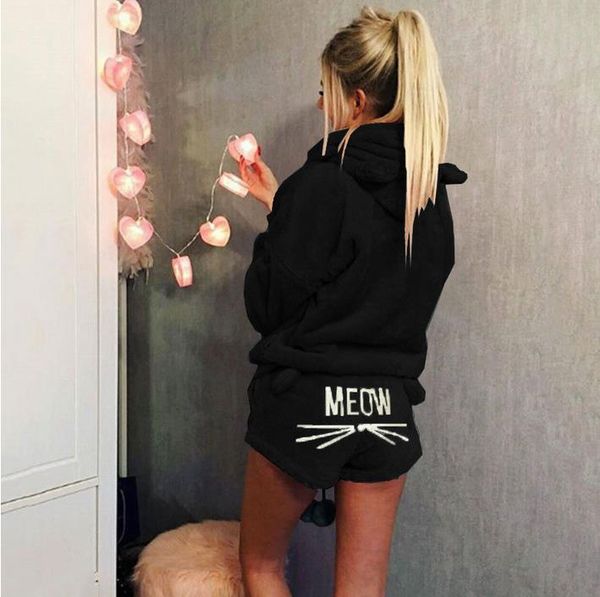 womens sleepwears women shorts set coral velvet autumn two piece pajamas warm sleepwear suit cute cat meow pattern hoodies, Black;red
womens sleepwears women shorts set coral velvet autumn two piece pajamas warm sleepwear suit cute cat meow pattern hoodies, Black;red