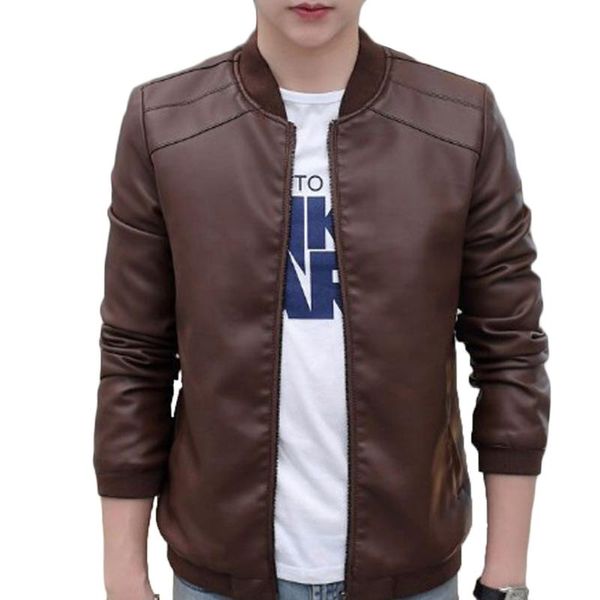 men's jackets jacket fashion size plus 4xl pu leather fall biker slim fit casual stand collar motorcycle coat outwear, Black;brown
men's jackets jacket fashion size plus 4xl pu leather fall biker slim fit casual stand collar motorcycle coat outwear, Black;brown