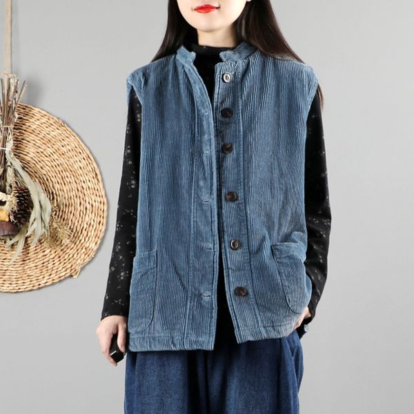 winter vest waistcoat women thicken quilted warm cheongsam vest buttons corduroy vest woman sleeveless jacket womens 11876, Red
winter vest waistcoat women thicken quilted warm cheongsam vest buttons corduroy vest woman sleeveless jacket womens 11876, Red