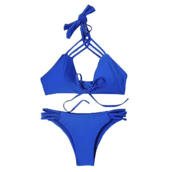 women's swimwear bikini 2021 women swimsuit bikinis set biquini swimm suit fashion hanging neck multi rope cross lace up chest pad, White;black
women's swimwear bikini 2021 women swimsuit bikinis set biquini swimm suit fashion hanging neck multi rope cross lace up chest pad, White;black