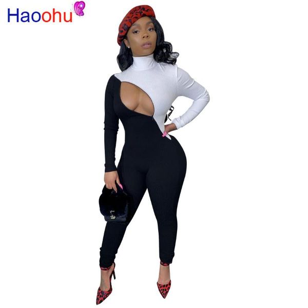 women's jumpsuits & rompers haoohu zip cut out bodycon jumpsuit rave festival turtleneck body one piece club outfit long sleeve women, Black;white
women's jumpsuits & rompers haoohu zip cut out bodycon jumpsuit rave festival turtleneck body one piece club outfit long sleeve women, Black;white