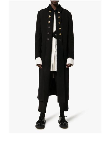 men's trench coats autumn and winter lapel solid color double row gold button design long coat swallowtail woolen, Tan;black
men's trench coats autumn and winter lapel solid color double row gold button design long coat swallowtail woolen, Tan;black