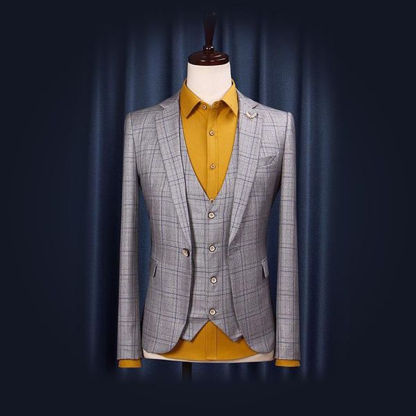 men's suits & blazers 2021 arrival mens casual spring autumn korean style men slim plaid single buttons high quality, White;black
men's suits & blazers 2021 arrival mens casual spring autumn korean style men slim plaid single buttons high quality, White;black