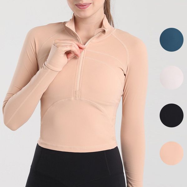 women's t-shirt women's yoga suit elastic comfortable fitns outdoor half zipper fast dry tight long sleeve et autumn, White
women's t-shirt women's yoga suit elastic comfortable fitns outdoor half zipper fast dry tight long sleeve et autumn, White