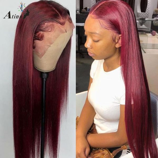 lace wigs 30 inch 13x6 frontal wig hd transparent full colored 99j burgundy red front pre plucked human hair straight, Black;brown
lace wigs 30 inch 13x6 frontal wig hd transparent full colored 99j burgundy red front pre plucked human hair straight, Black;brown