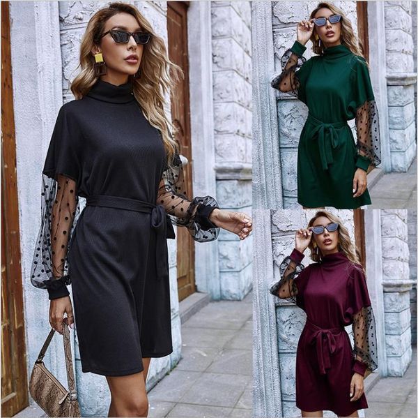 casual dresses spring autumn sweater for women lace patchwork vestido de mujer long sleeve femme robe party club high collar t6rp, Black;gray
casual dresses spring autumn sweater for women lace patchwork vestido de mujer long sleeve femme robe party club high collar t6rp, Black;gray