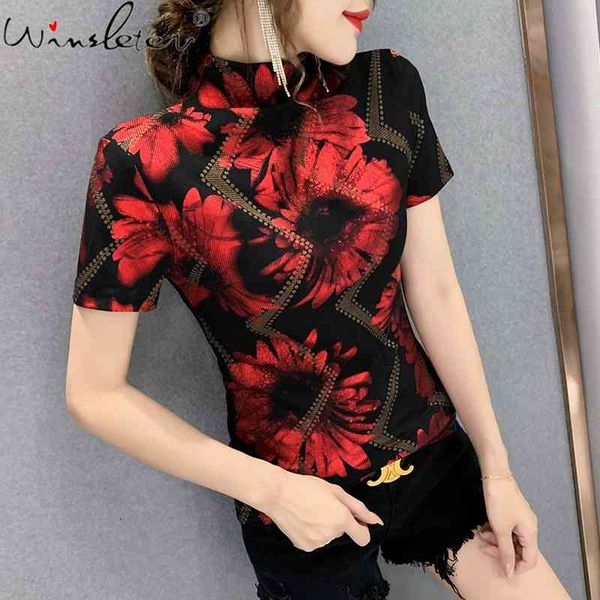 women's t-shirt summer european clothes fashion pullover print flower women short sleeve all match casual tees t14022a h, White
women's t-shirt summer european clothes fashion pullover print flower women short sleeve all match casual tees t14022a h, White