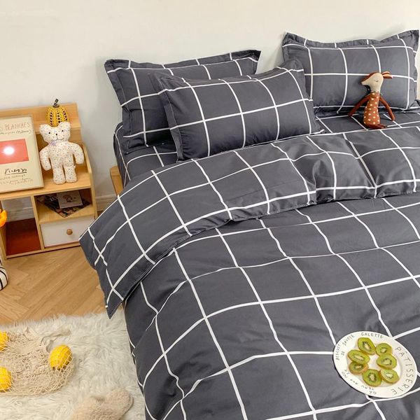 bedding sets home textile plaid duvet cover pillow case bed sheet ab side quilt boy kid teen girl linens set king
bedding sets home textile plaid duvet cover pillow case bed sheet ab side quilt boy kid teen girl linens set king