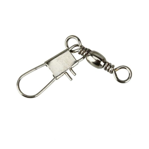100pcs fishing swivel with safty snap connector rings - size 22 hooks
100pcs fishing swivel with safty snap connector rings - size 22 hooks