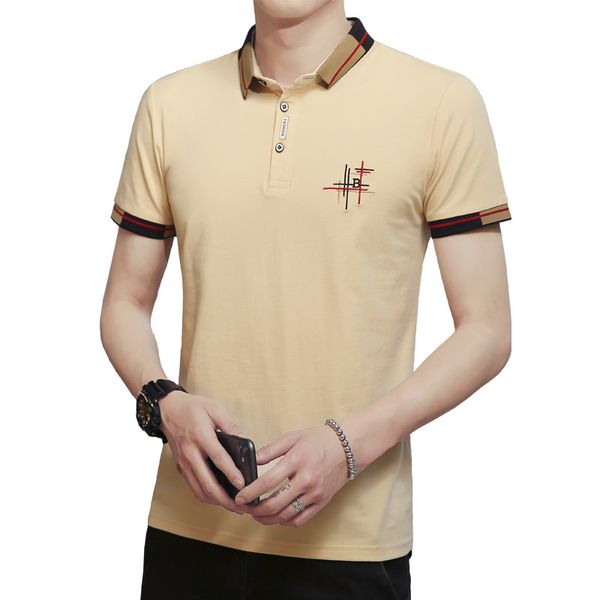 new style business casual fashion short-sleeved polo shirt embroidery men's cotton polo shirt trendy men's lapel t-shirt, White;black
new style business casual fashion short-sleeved polo shirt embroidery men's cotton polo shirt trendy men's lapel t-shirt, White;black