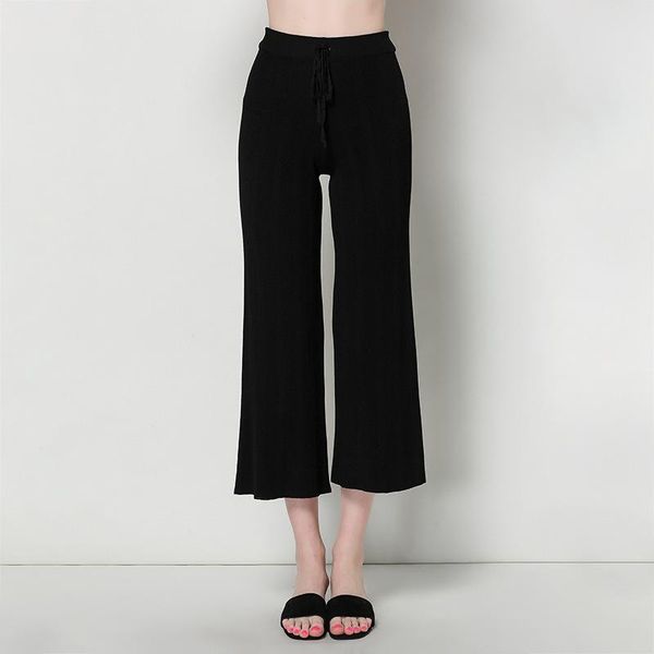 women's pants & capris spring and summer knitted large size loose casual lace ankle-length wide leg female 1606, Black;white
women's pants & capris spring and summer knitted large size loose casual lace ankle-length wide leg female 1606, Black;white