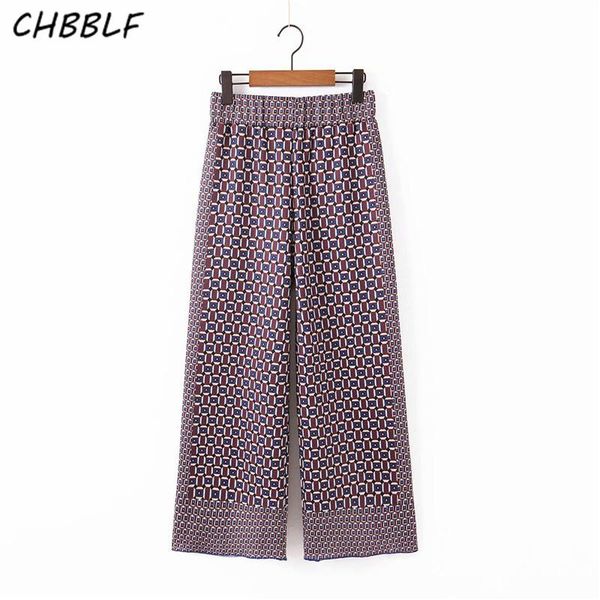 women's pants & capris chbblf women elegant geometric pattern wide leg elastic waist retro female casual cozy trousers pantalones mujer, Black;white
women's pants & capris chbblf women elegant geometric pattern wide leg elastic waist retro female casual cozy trousers pantalones mujer, Black;white