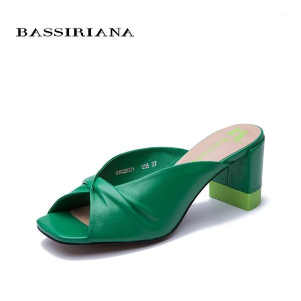 slippers bassiriana 2021 summer women sandals high heels leather color fashion comfortable shoes1, Black 
slippers bassiriana 2021 summer women sandals high heels leather color fashion comfortable shoes1, Black
