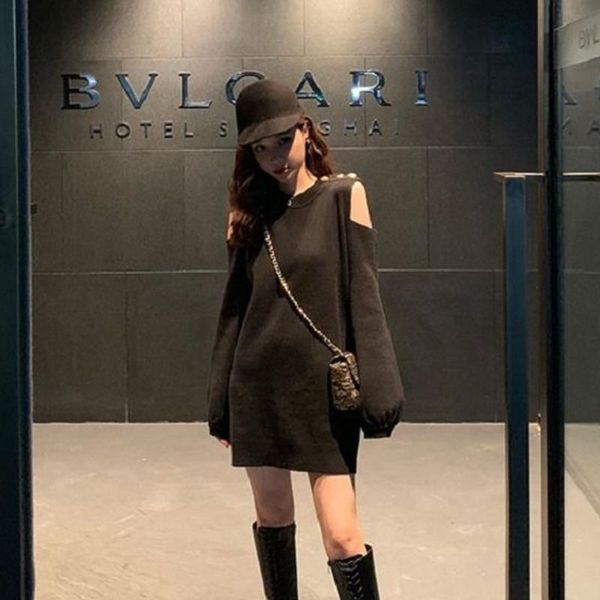 women's sweaters off shoulder long sleeve black knitted dress sweater jersey pullover pull femme jumper knitting autumn pullovers, White;black 
women's sweaters off shoulder long sleeve black knitted dress sweater jersey pullover pull femme jumper knitting autumn pullovers, White;black