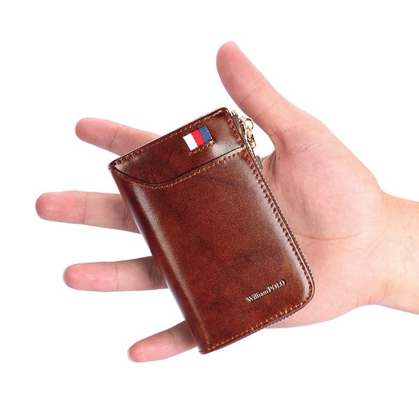 wallet for credit card holder for men real leather zipper wallet business card holder leather purse for card 185128, Brown;gray
wallet for credit card holder for men real leather zipper wallet business card holder leather purse for card 185128, Brown;gray