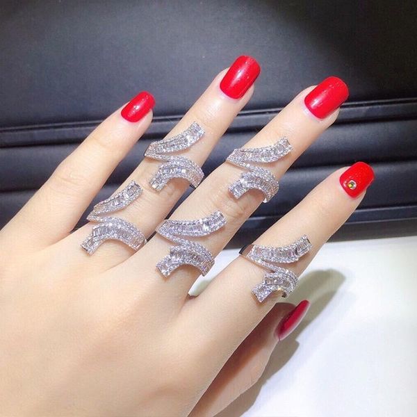 women's fashion elegant temperament 925 silver platinum plated zircon ring engagement wedding gift jewelry wholesale cluster rings, Golden;silver
women's fashion elegant temperament 925 silver platinum plated zircon ring engagement wedding gift jewelry wholesale cluster rings, Golden;silver