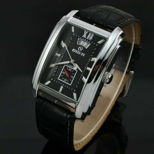 wristwatches mens sport tourbillon automatic mechanical watches wristwatch business dial leather strap watch for man relogio masculino, Slivery;brown 
wristwatches mens sport tourbillon automatic mechanical watches wristwatch business dial leather strap watch for man relogio masculino, Slivery;brown