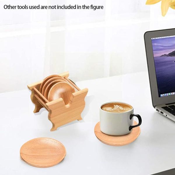 mats & pads 1 set wood coasters placemats decor round heat resistant pad tea non-slip table drink coffee cup portable home mat y8x5
mats & pads 1 set wood coasters placemats decor round heat resistant pad tea non-slip table drink coffee cup portable home mat y8x5