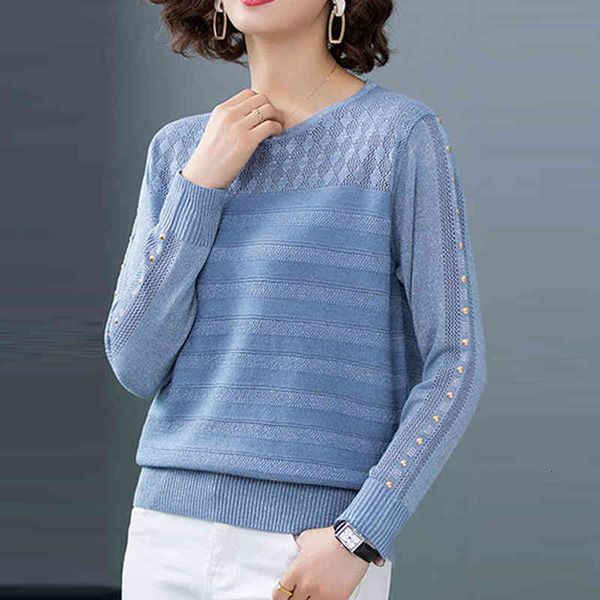 women's sweaters spring thin hollow out rivets o-neck knitwear female patchwork short pullovers large size korean women long sleev, White;black
women's sweaters spring thin hollow out rivets o-neck knitwear female patchwork short pullovers large size korean women long sleev, White;black