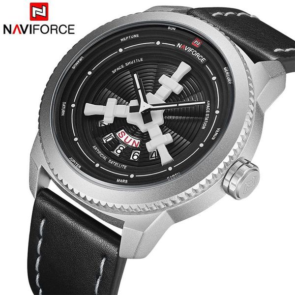 wristwatches naviforce men fashion sports watches analog date week quartz wrist watch male leather waterproof clock, Slivery;brown
wristwatches naviforce men fashion sports watches analog date week quartz wrist watch male leather waterproof clock, Slivery;brown