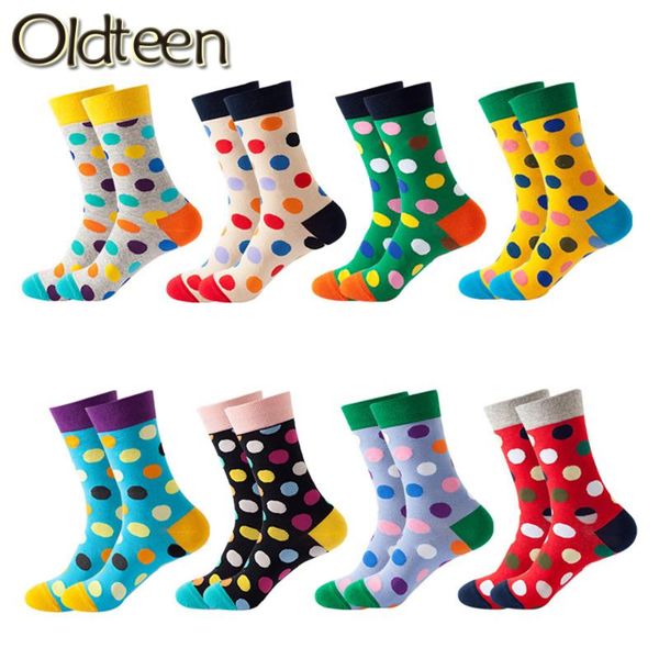 fashion classic business combed cotton men socks colorful dot pattern happy street trend style male female men's, Black
fashion classic business combed cotton men socks colorful dot pattern happy street trend style male female men's, Black